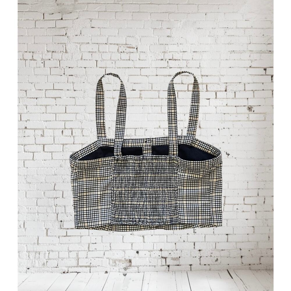 Y2k Abercrombie & Fitch Check Print Cropped Tank … - image 2